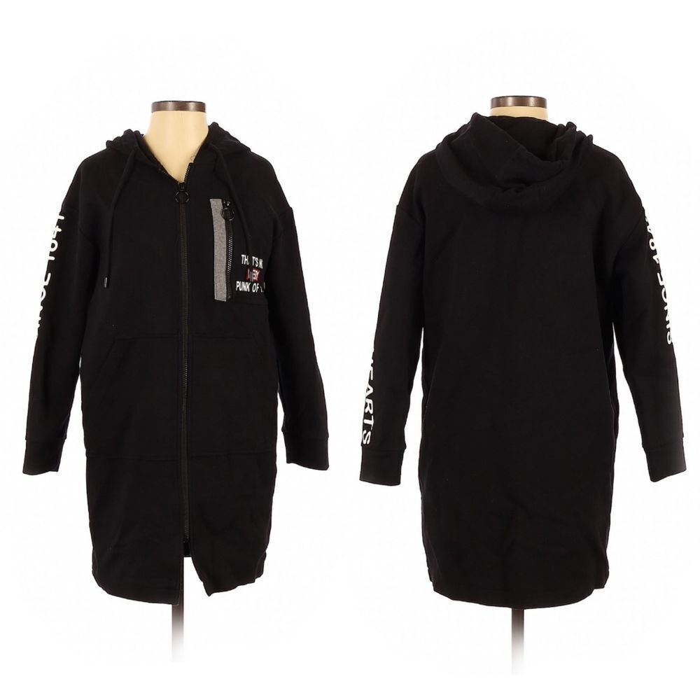 C&A Sweatshirt Hoodie Zip Dress Jacket